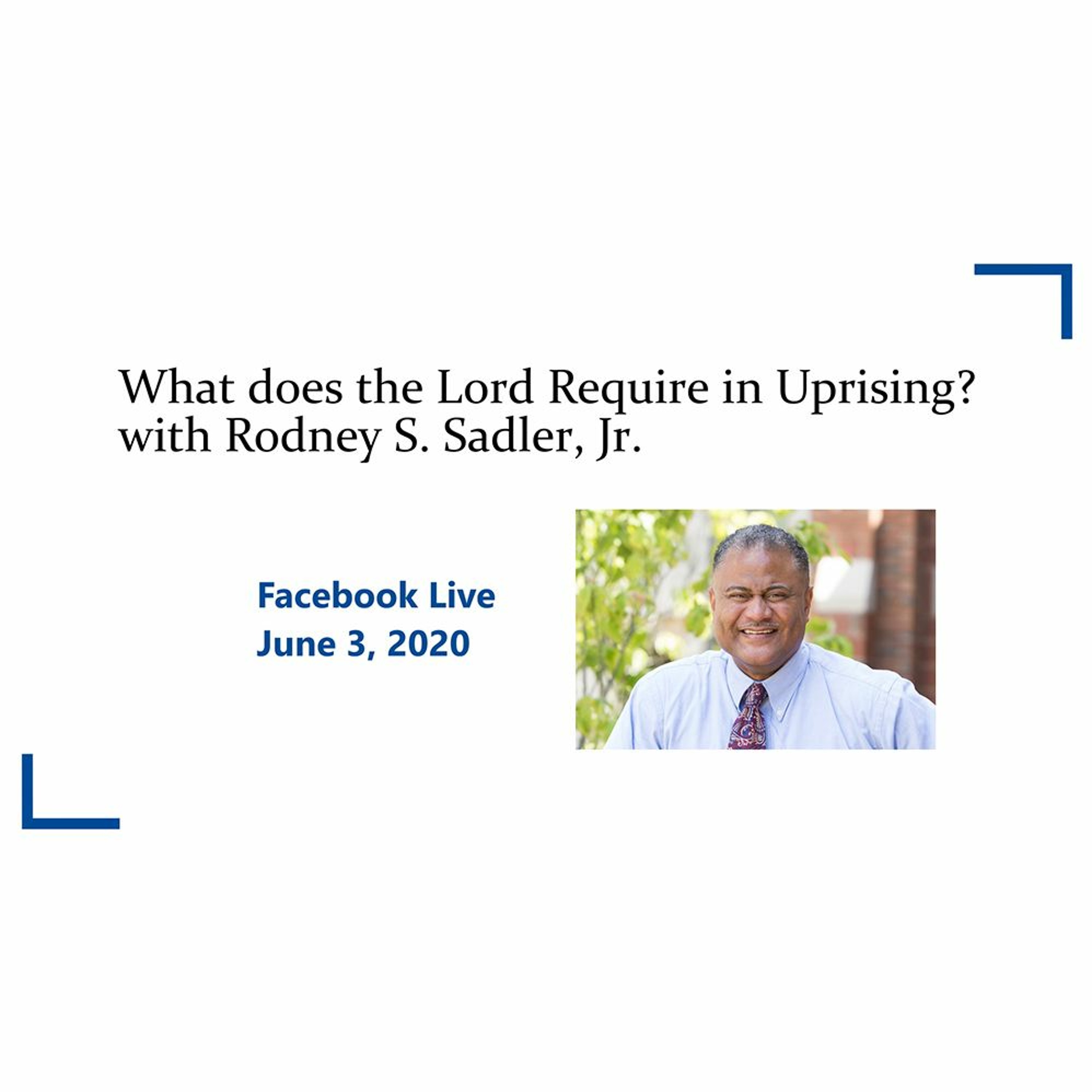 What does the Lord require in Uprising? with Rodney S. Sadler, Jr. episode artwork