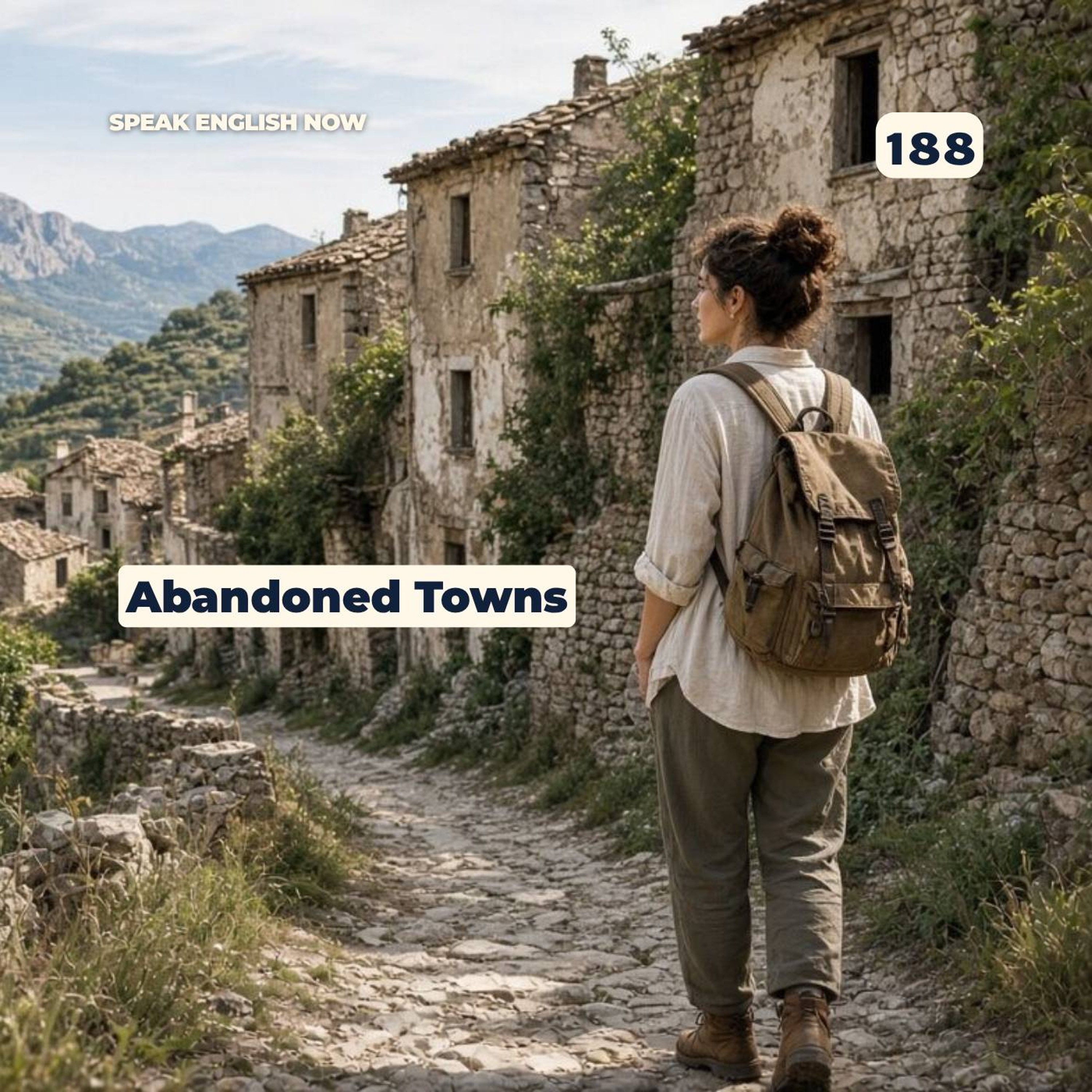 #188 Abandoned Towns in English episode artwork