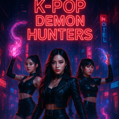 KPop Demon Hunters Under Neon Blood