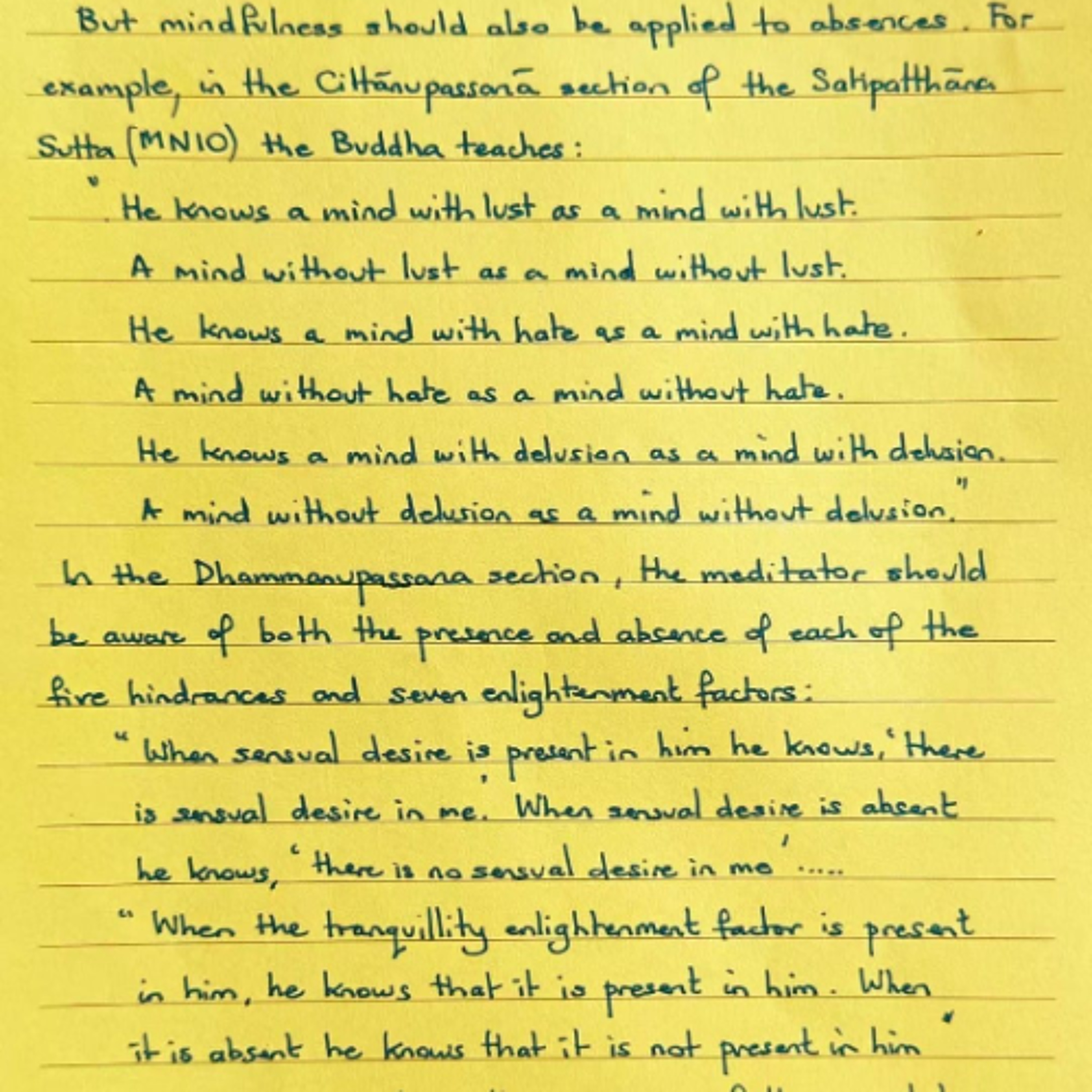 Foglietto Giallo del 19 agosto 2025 sulla consapevolezza nella presenza e nell'assenza