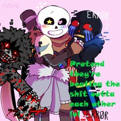 Ink!Sans and Error!Sans VS Mirrored Sociopath Sans