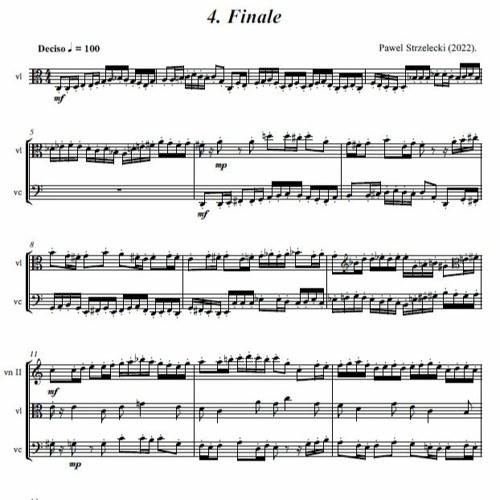 Pawel Strzelecki: 4. Finale [String Quartet No. 15 "Hommage to Górecki" (2022)].