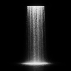 Underneath the waterfall