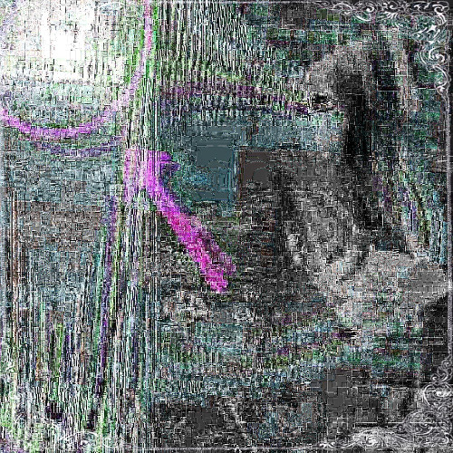 pixels scream as you turn violet