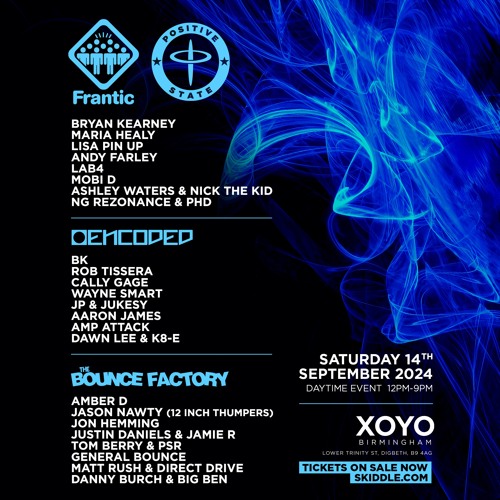 Andy Farley live at Frantic Vs Positive State XOYO, Birmingham 2024