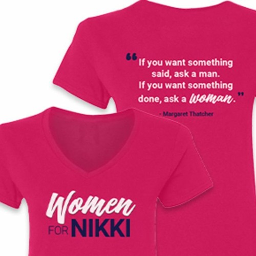 Stream Nikki Haley 2025 Ladies’ Women for Nikki VNeck Shirt by