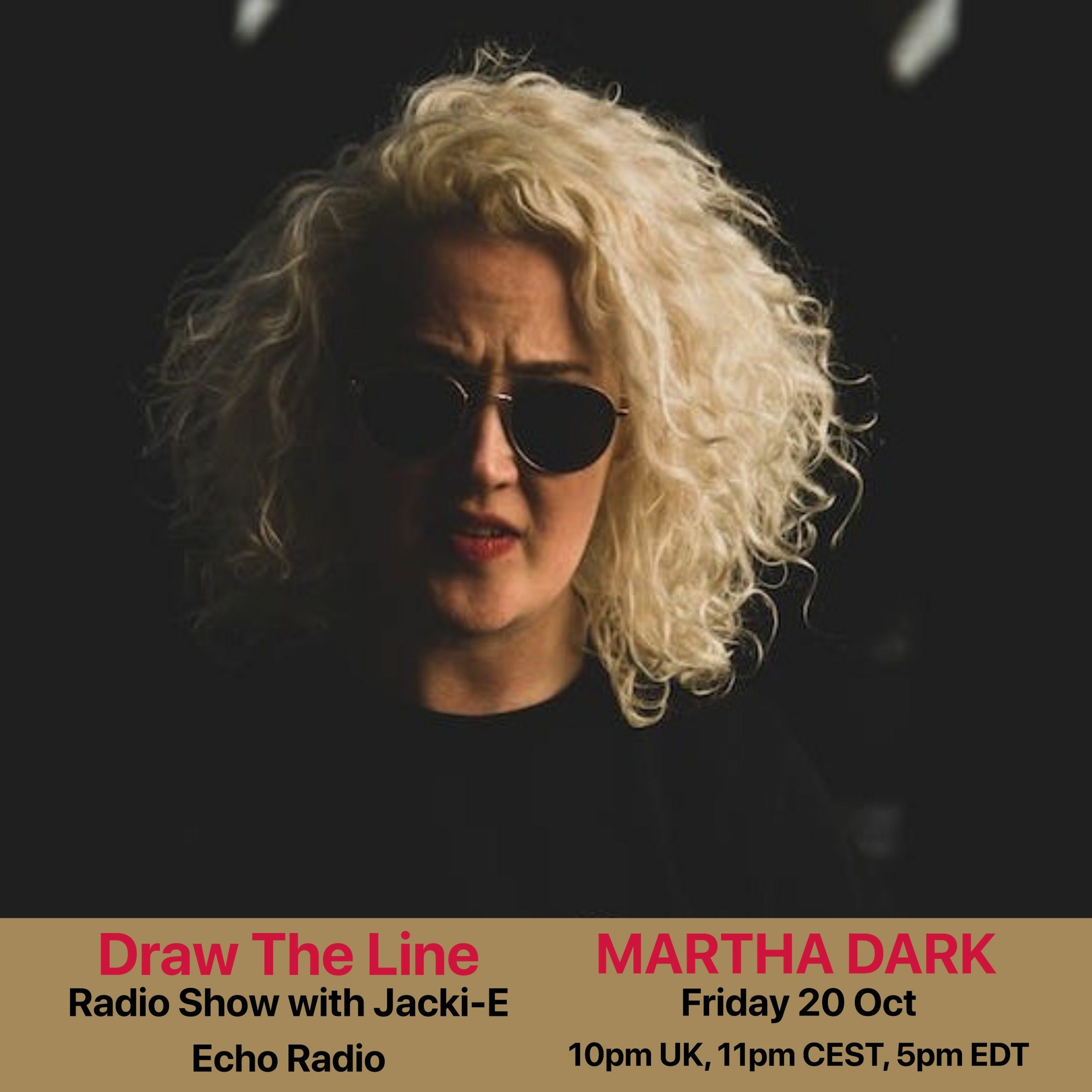 #279 Draw The Line Radio Show 20-10-2023 with guest mix 2nd hr by Martha Dark episode artwork