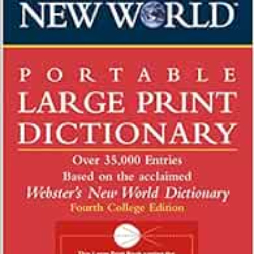 READ PDF 📗 Webster's New World Portable Large Print Dictionary, Second Edition by Th