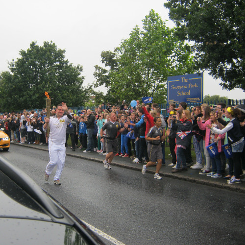 Olympic Torch Relay trail (BBC Essex) 2012