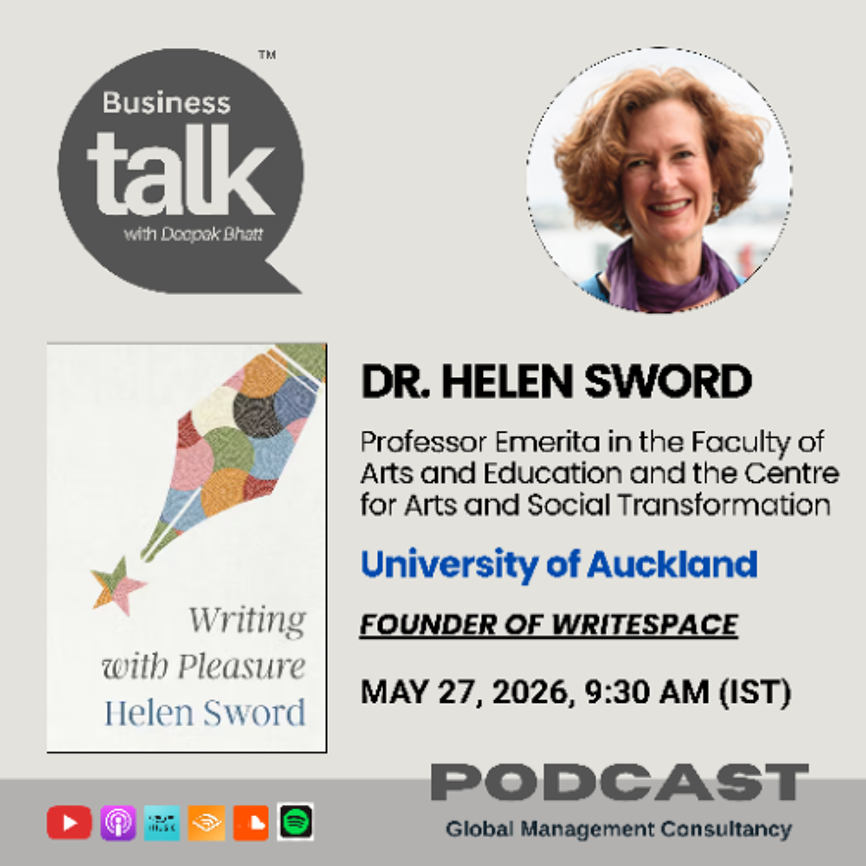Transform Your Writing Life with the SPACE Framework | Dr. Helen Sword episode artwork