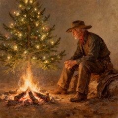Christmas Day For An Old Cowboy