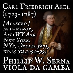 Carl Friedrich Abel (1723​​​-​​​1787) - [Allegro], AbelWV A1​​​:​​​A29, 27 Pieces for Viola da Gamba