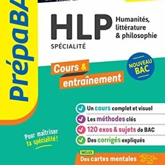 [Télécharger le livre] Prépabac HLP 1re générale (spécialité) : nouveau programme de Premièr