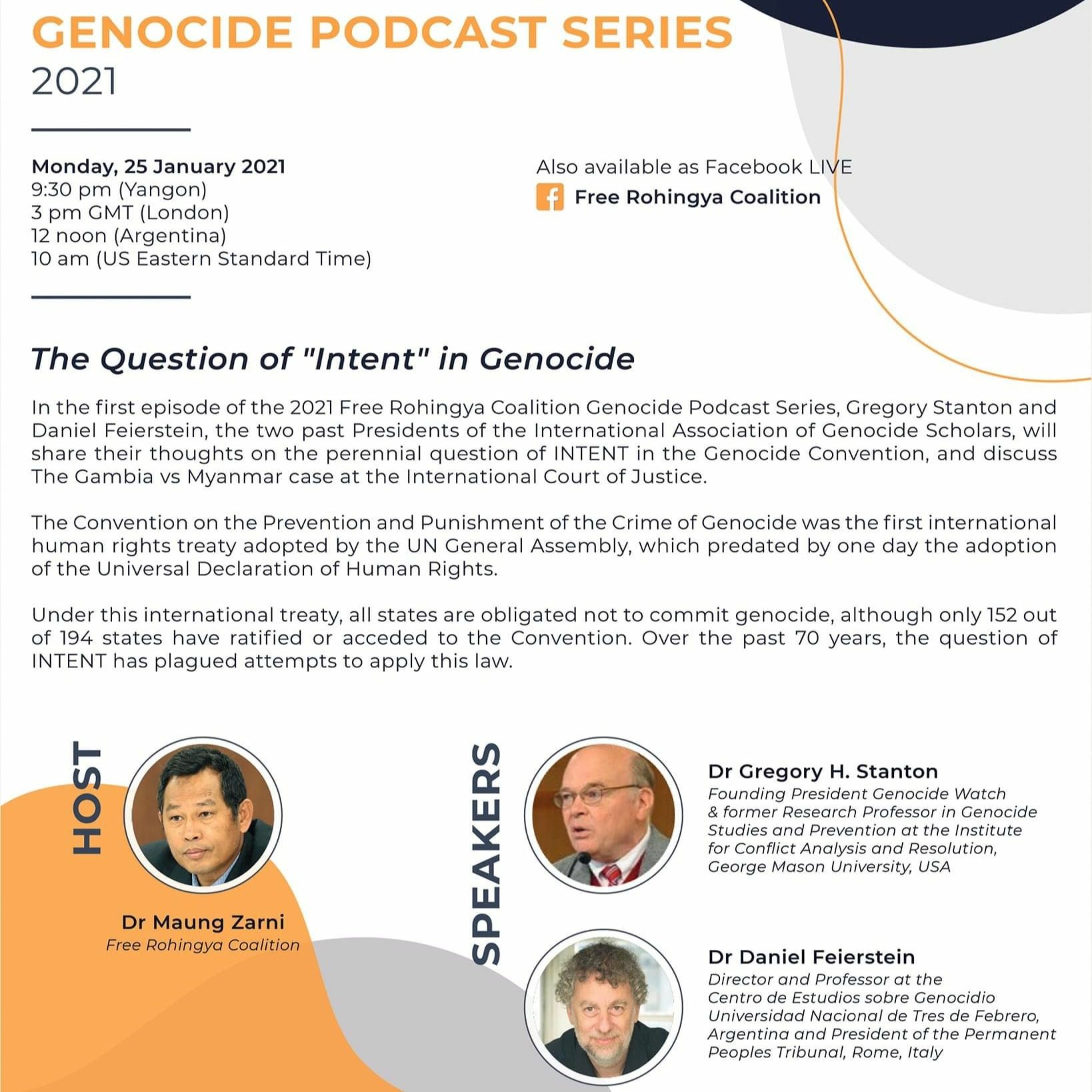 Free Rohingya Coalition Genocide Podcast Series