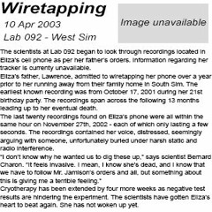 2003 04 10 - Wiretapping