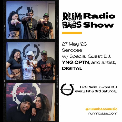 Stream Rum 'N' Bass Radio Show | 27 May '23 | Feat Digital & YNG CPTN by  Rum 'N' Bass Radio | Listen online for free on SoundCloud
