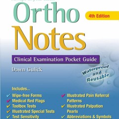 Free eBooks Ortho Notes: Clinical Examination Pocket Guide