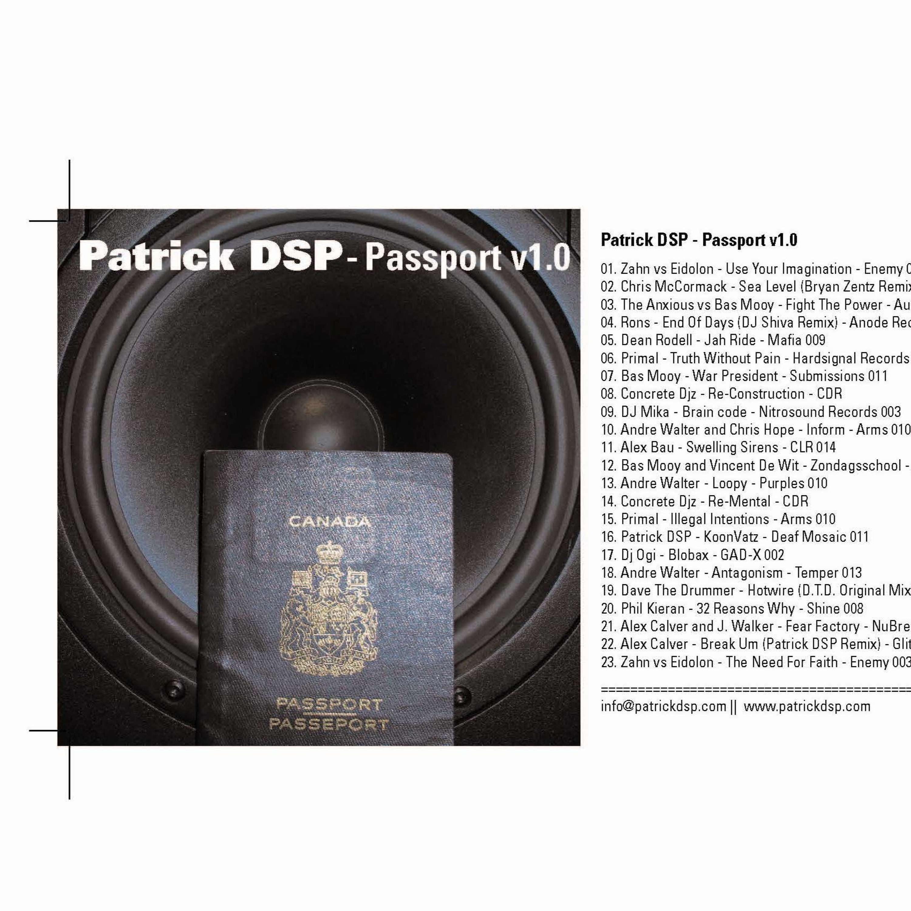 Patrick DSP - Passport 1.0 - DJ Mix episode artwork