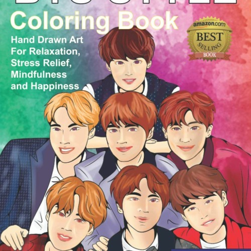 Download Mobiepub Bts Style Coloring Book Hand Drawn Art For Stress Relief Mindfulness Happiness Adult Re By Milea