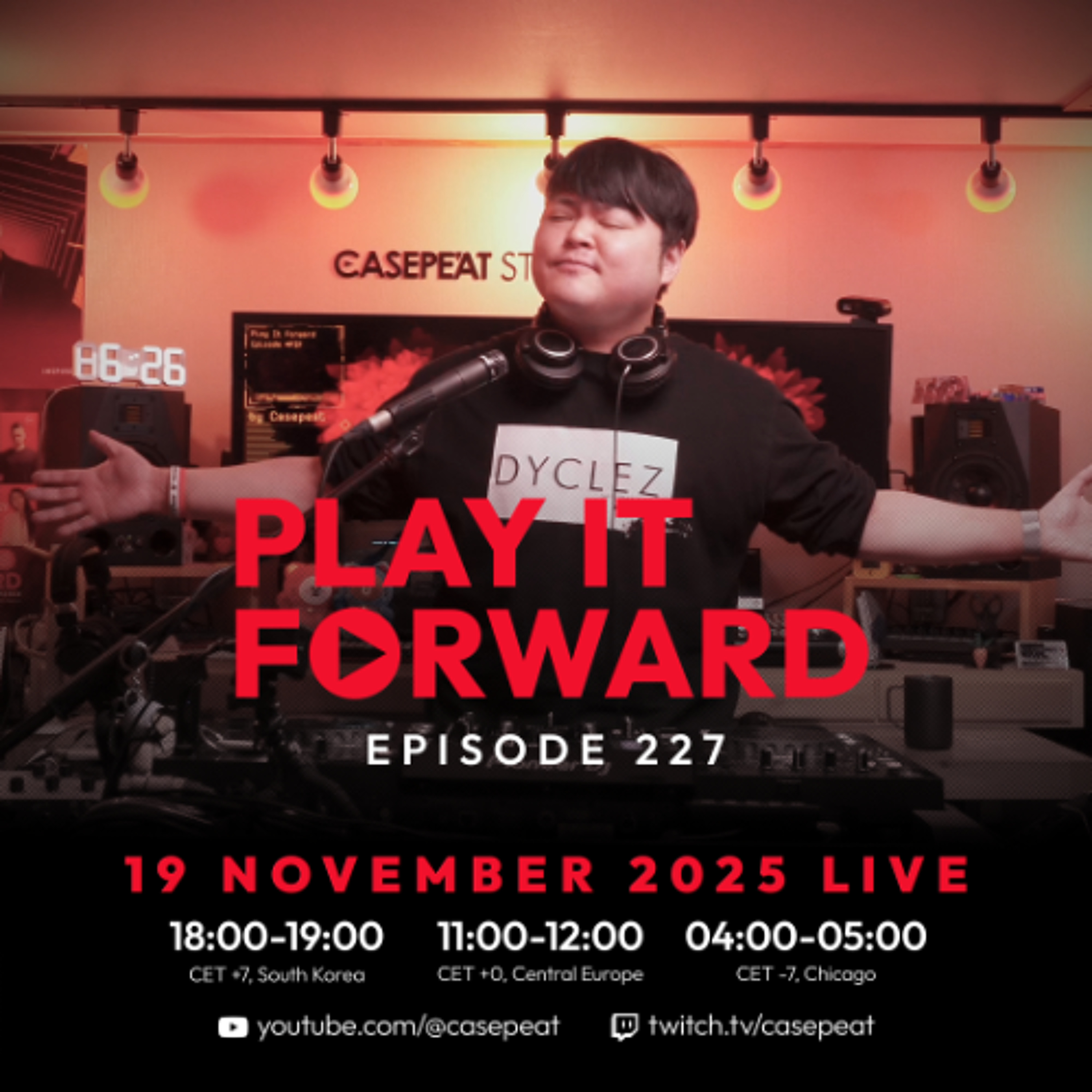 Play It Forward Ep. 227 [Trance & Progressive] by Casepeat - 11/19/25 LIVE episode artwork