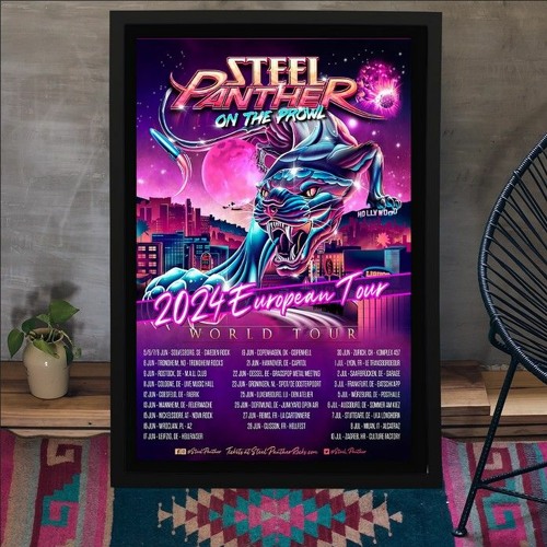 Stream Steel Panther European Tour 2025 Poster by Hoolatee Listen