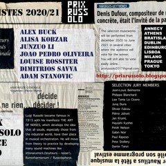 PRIX RUSSOLO 2020/21 : listen the finalists