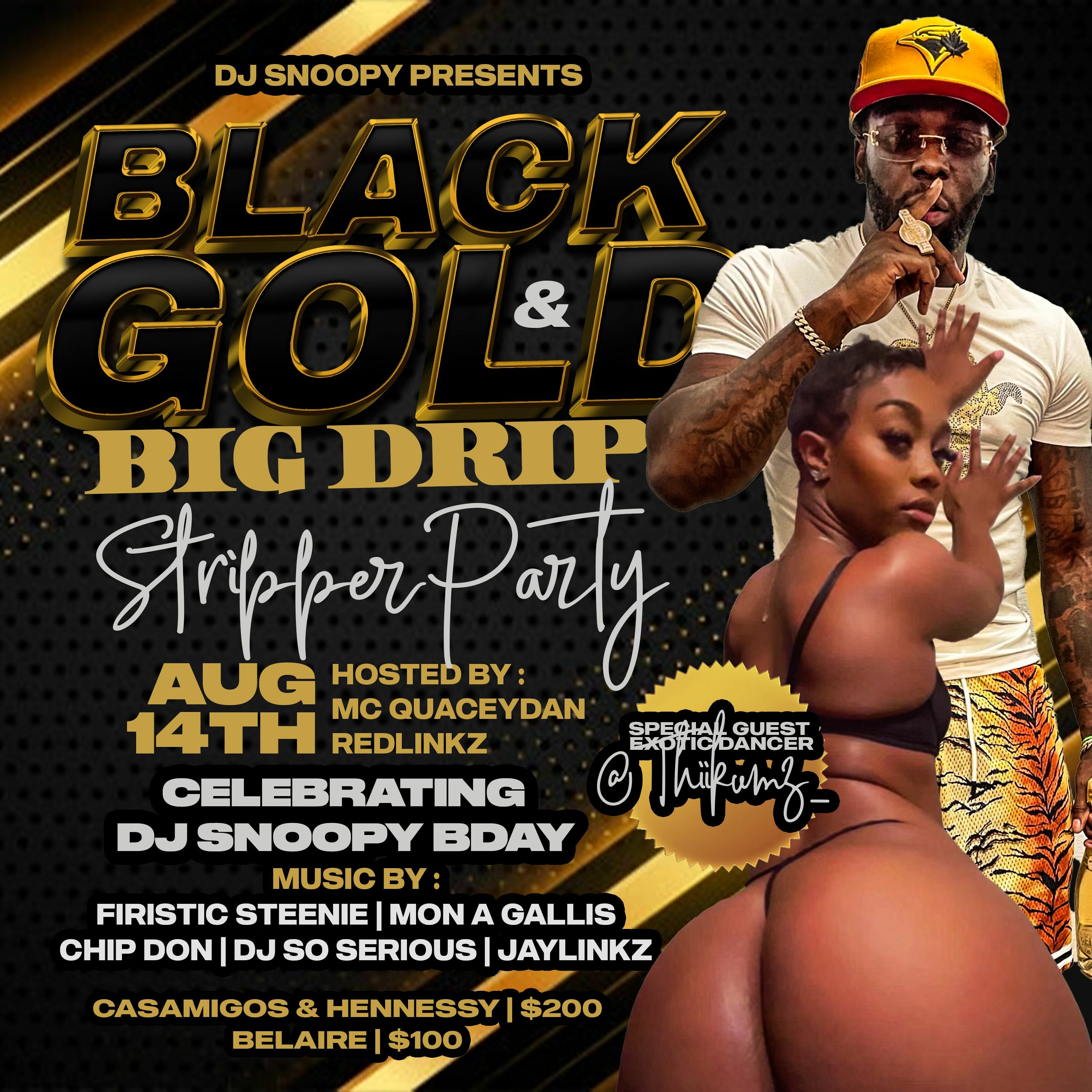 DJ SNOOPY BDAY BASH BLACK & GOLD VOL 11 PROMO MIX