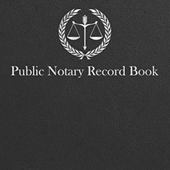 GET PDF EBOOK EPUB KINDLE Public Notary Record Book: A Notary Journal Log Book by  Sweet Marigold Bo