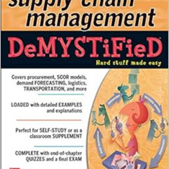 [VIEW] EBOOK 📄 Supply Chain Management Demystified (Demystified) by John McKeller [E