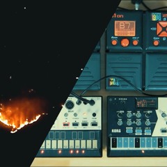DARK AMBIENT JAM with KORG VOLCA KEYS / DRUM / ZOOM G1on - B1on