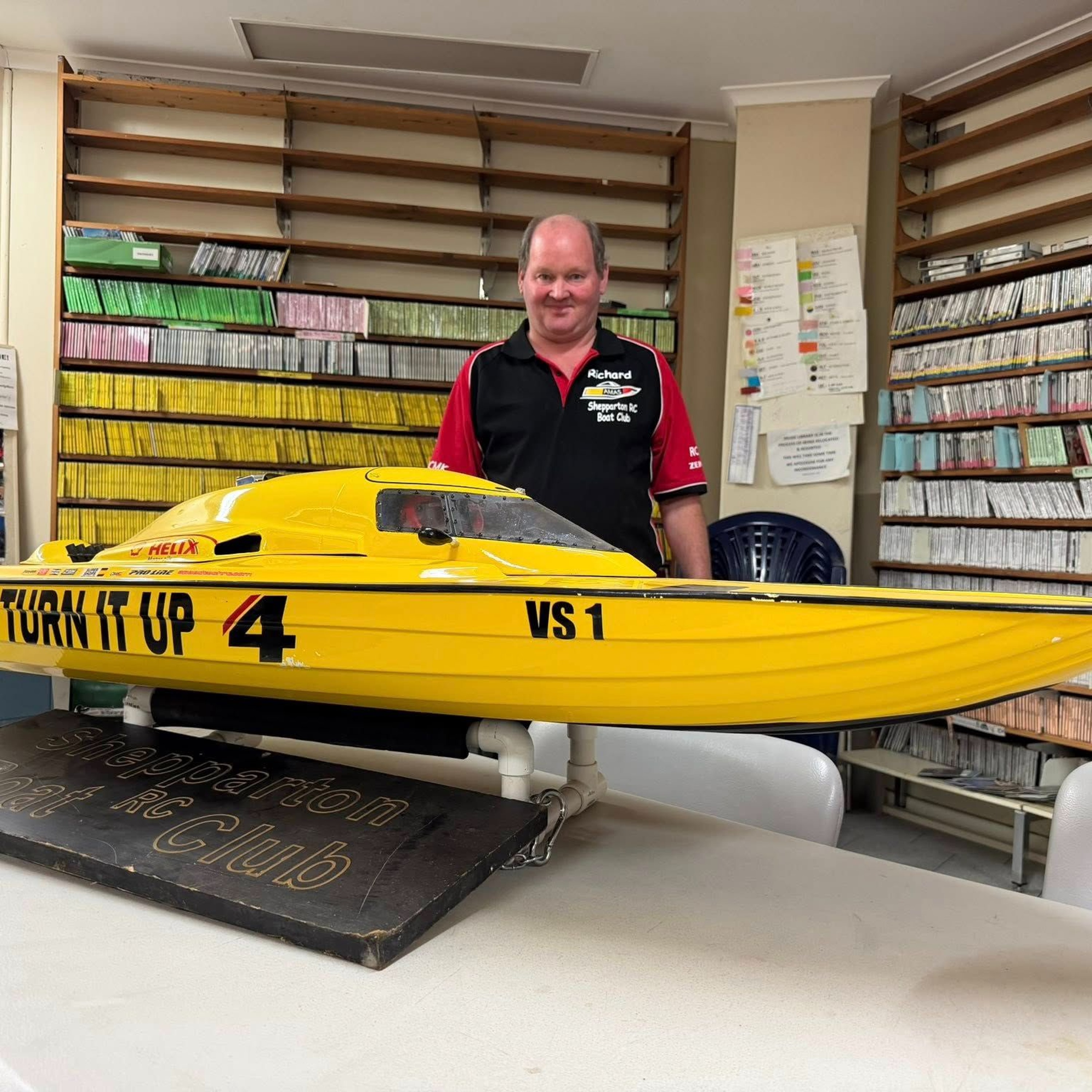 Richard Simonson from the Shepparton Radio Control Boat Club on the GO Nagambie On Water Festival