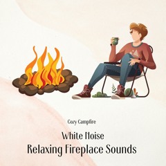 Loopable, Relaxing Calm Fireplace - White Noise