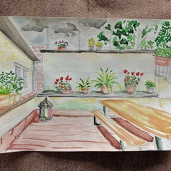 Abends auf der Tanzterrasse