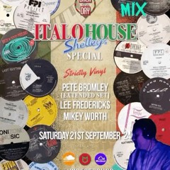 PROMO MIX - Italo House Strictly Vinyl Shelleys Special - 21st Sept '2024 @ The Underground, Stoke.