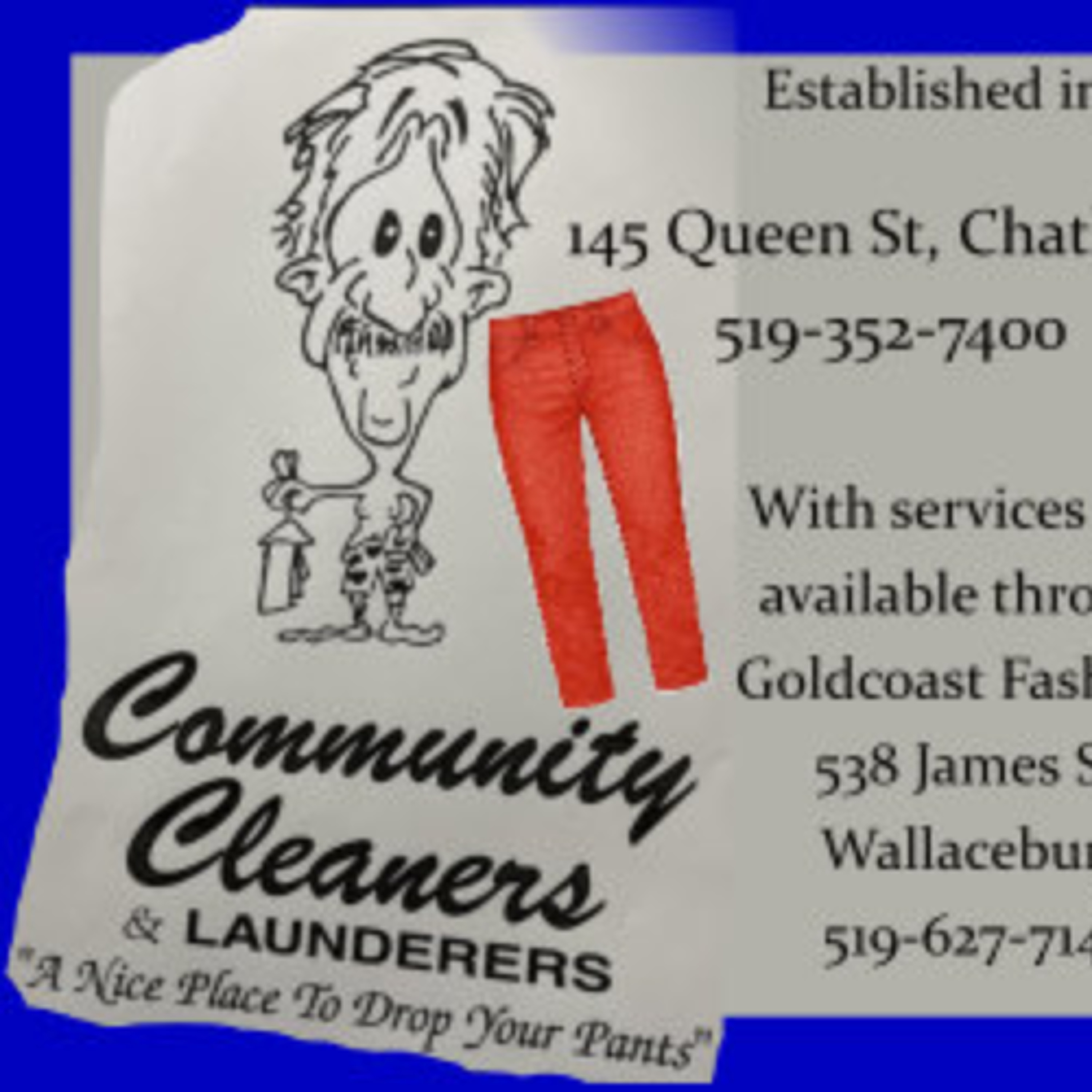 Community Cleaners and Launderers celebrating 100-years in business, new partnership at Goldcoast Fashions in Wallaceburg episode artwork