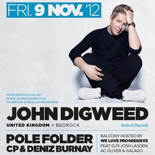 Cedric Piret (CP) @ Café d'Anvers (BE) - CDA invites John Digweed - 09-11-2012