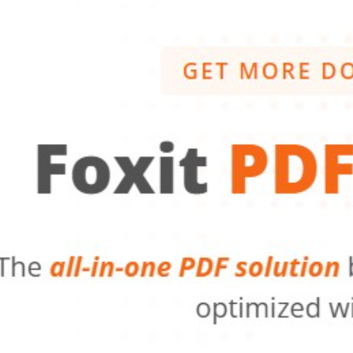 Foxit simplifying creation of Web based PDF forms