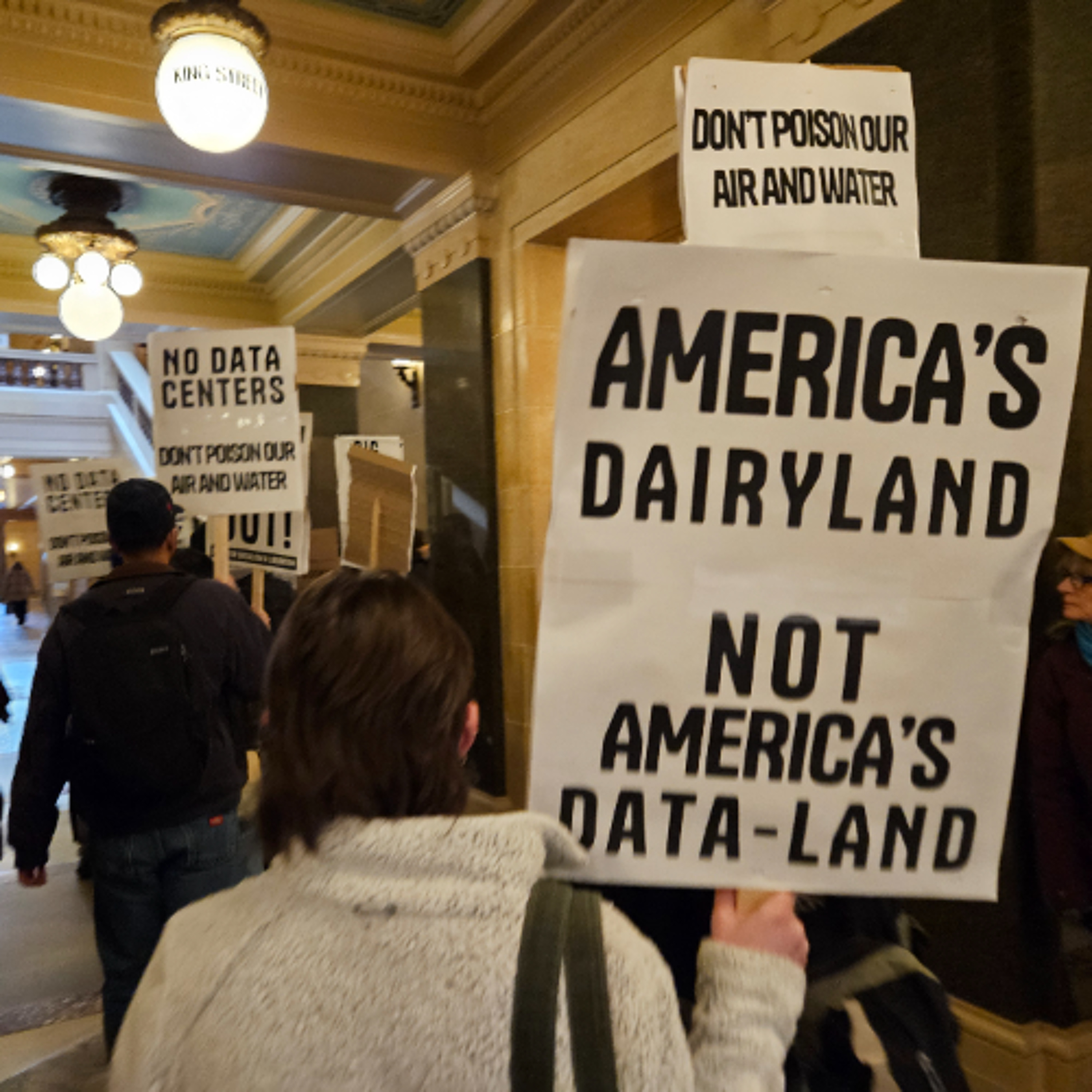 Protesters, state Democrats join data center day of action