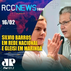 Ex-prefeito Silvio Barros em rede nacional e Gleisi Hoffmann em Maringá