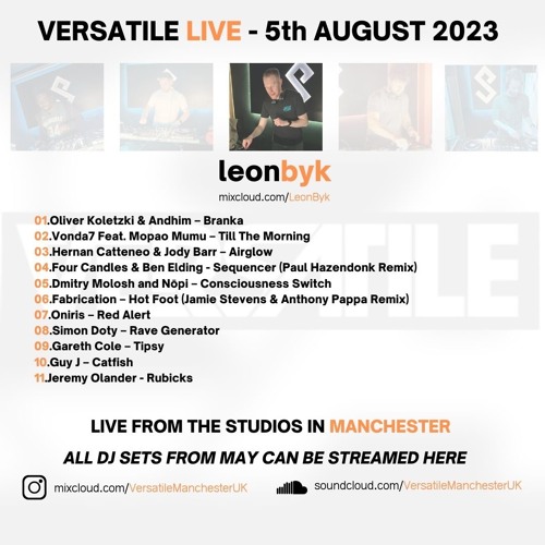 Leon Byk Versatile Live Stream August 2023