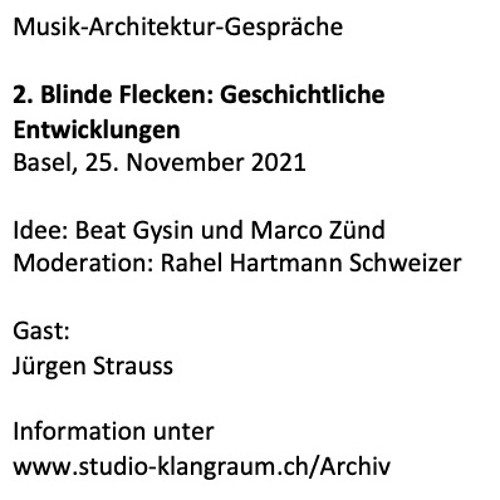 Musik-Architektur-Gespräch Nr. 2