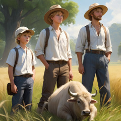 Three White Boys and a Water Ox