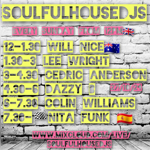 NITA FUNK - SOULFULHOUSE DJ'S - LIVE STREAM (27-10-24)