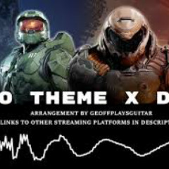 Halo Theme (Overture) in the style of Doom Eternal