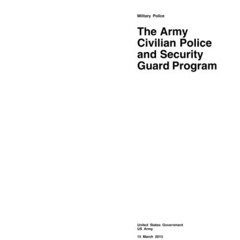 DOWNLOAD EPUB 📭 Army Regulation AR 190-56 Military Police The Army Civilian Police a