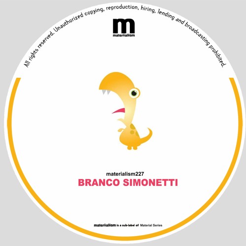 Branco Simonetti - Yellow Bug (MATERIALISM227)
