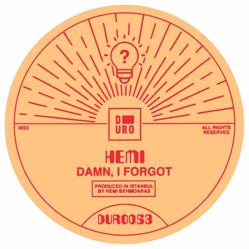 PREMIERE : Hemi - Damn, I Forgot (Niv Ast Remix) (Duro Label)