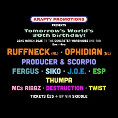 FERGUS @ TOMORROW’S WORLD’S 30th BIRTHDAY 22/03/25