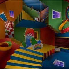 clown fighting with mental issues