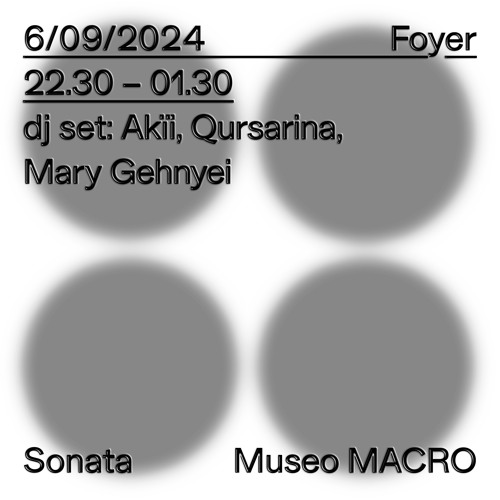 SONATA FESTIVAL @ MACRO 06.09